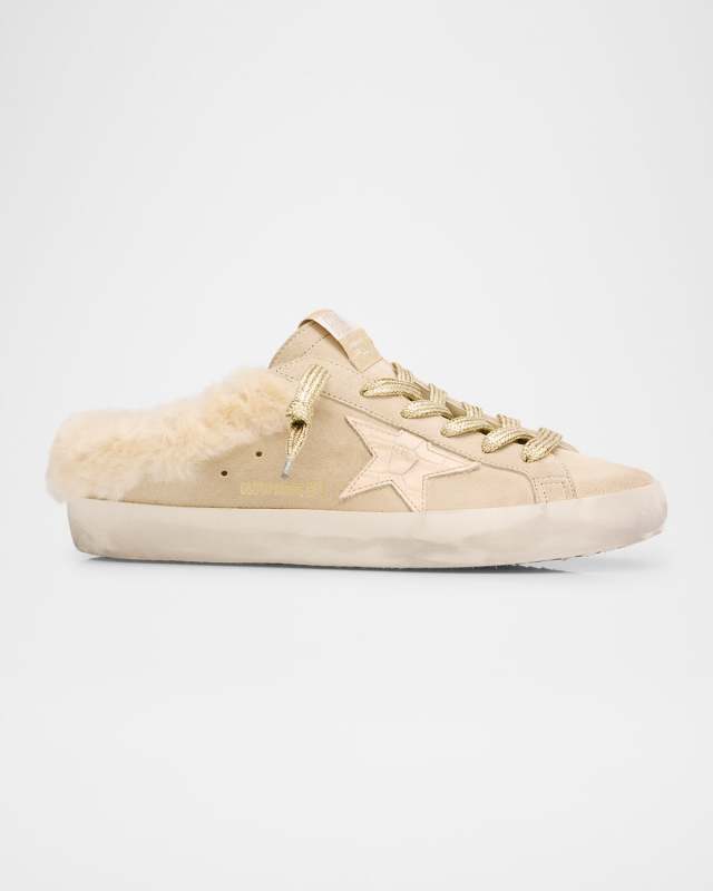 Superstar Sabot Suede Shearling Slide Sneakers